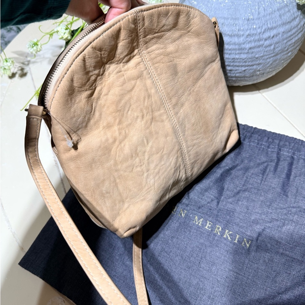 Lauren Merkin Beige Crossbody Bag